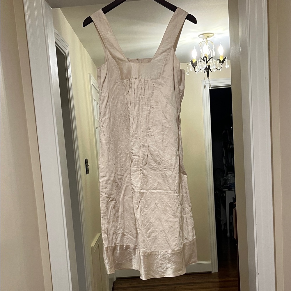 People Like Frank Cream Textured Dress